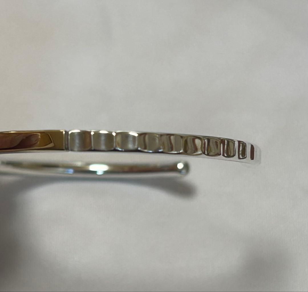 スタージュエリー　バングル　シルバー925/K10 ゴールド