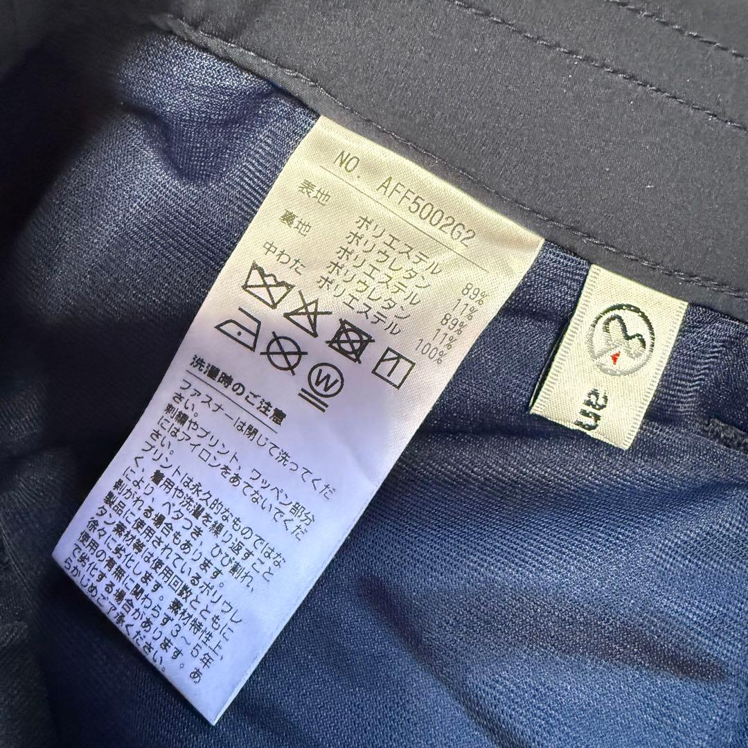 【アンパスィ】極美品 中綿パンツ サイドロゴ ネイビー Lサイズ レディース