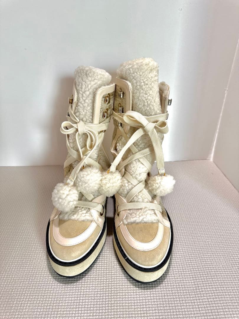 Nicholas Kirkwood ニコラスカークウッドアイボリーブーツ 38