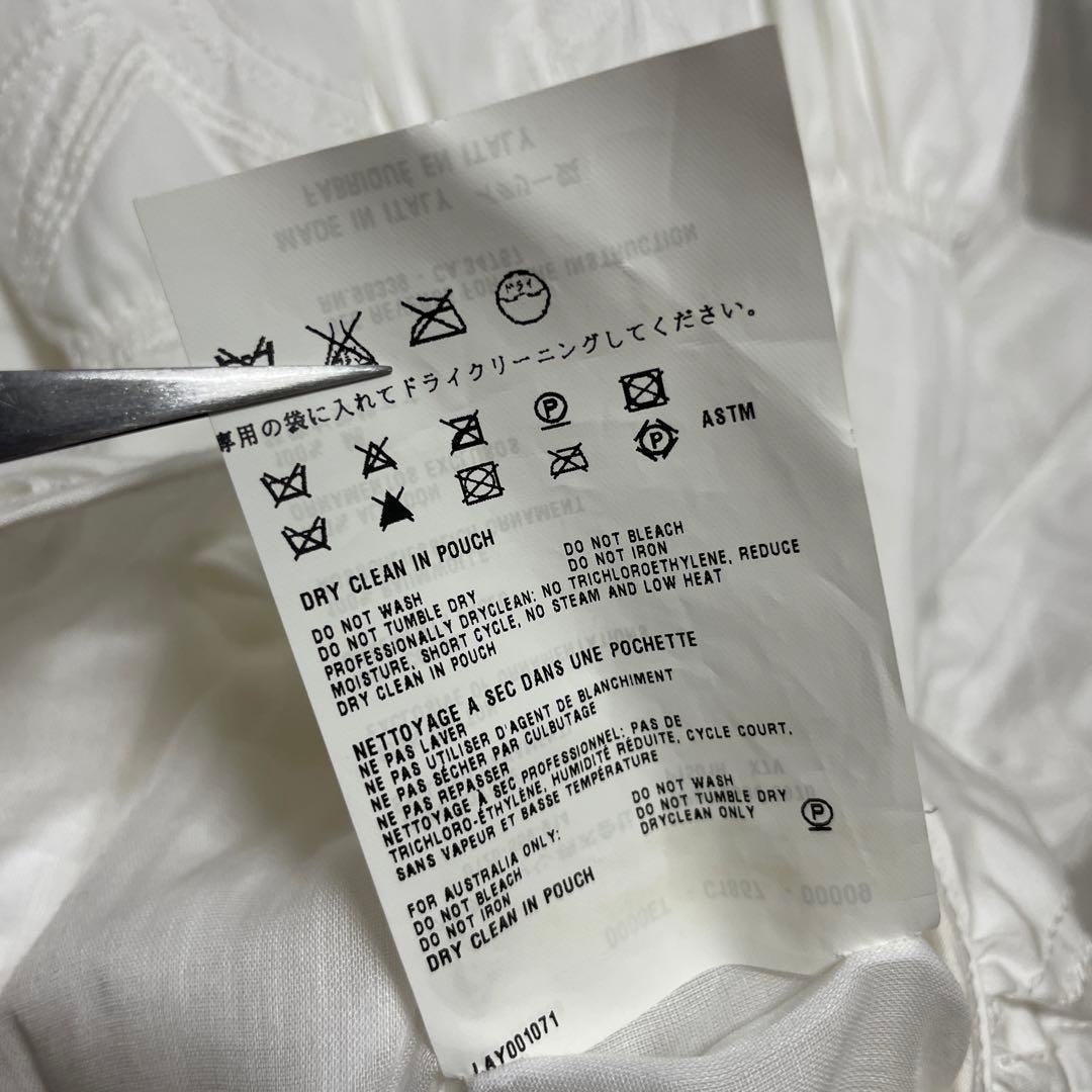 希少　PRADA プラダ　装飾　刺繍　ミニ丈　フレアスカート　38 イタリア製