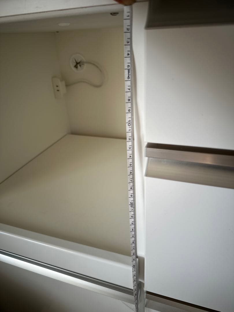 食器棚 カップボード 幅98 送料込み 鏡面ホワイト