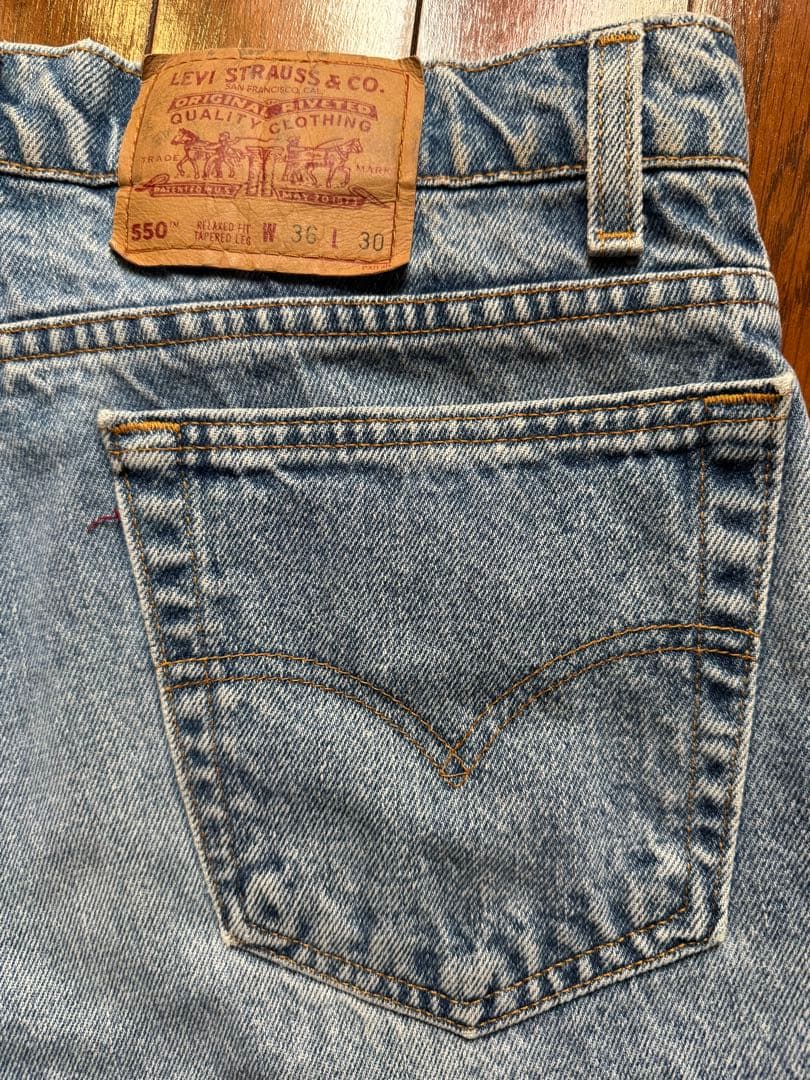 【90s】Levi's 550 USA製 ストーンウォッシュ W36 L30