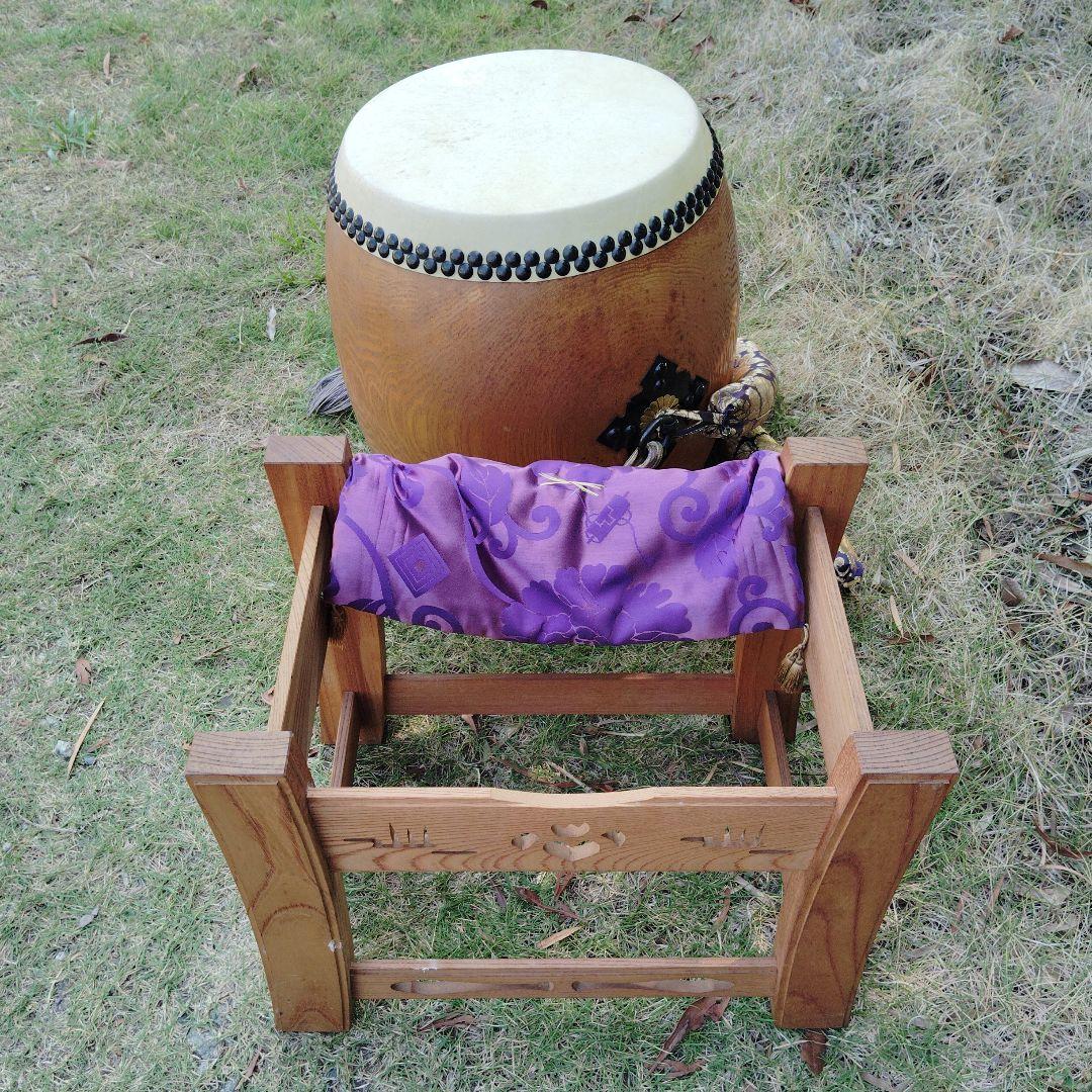 和太鼓 直径約40cm 金色模様