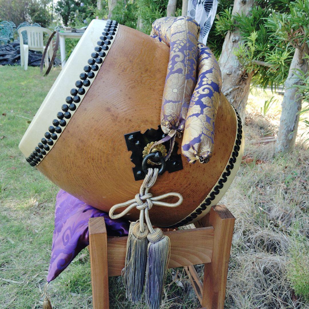 和太鼓 直径約40cm 金色模様