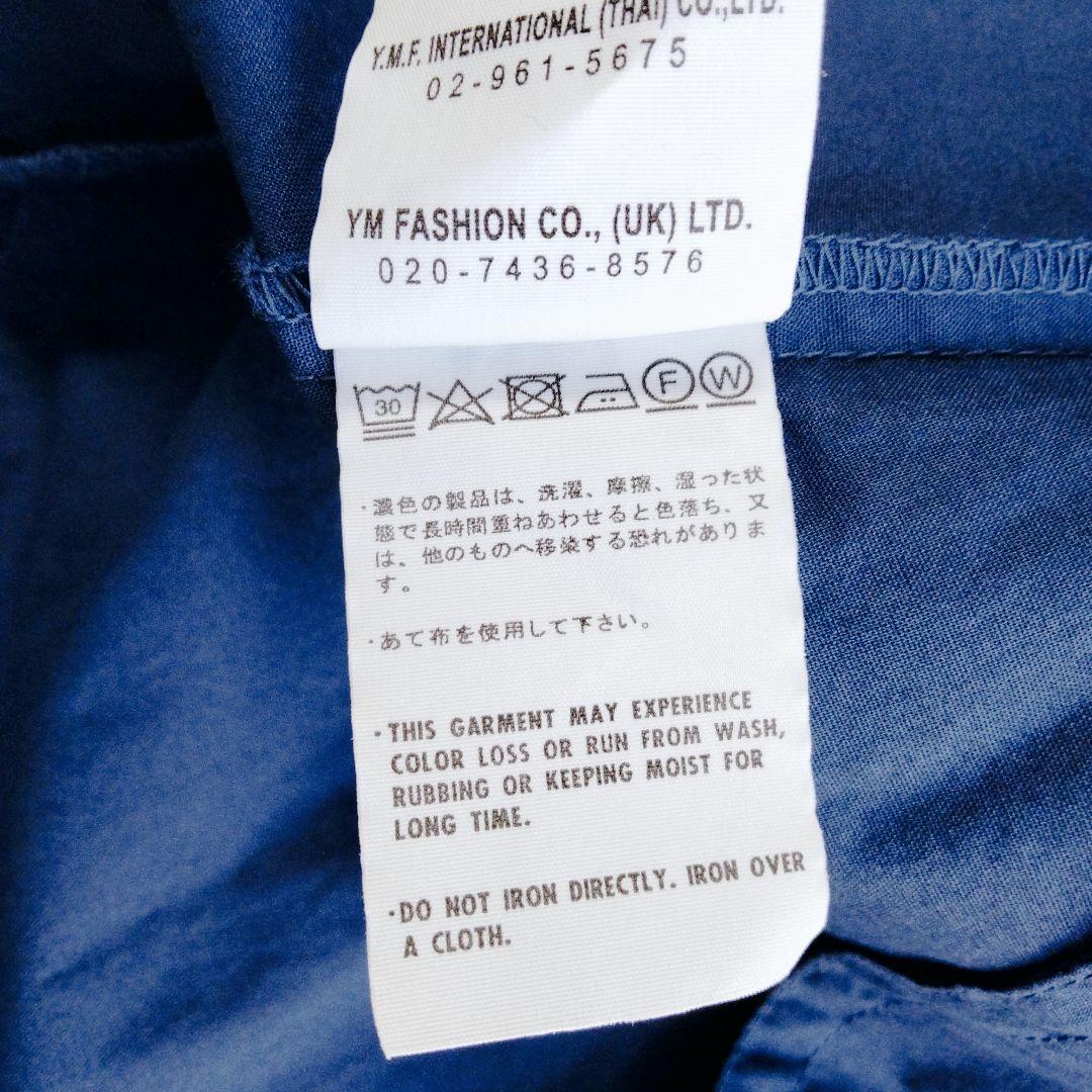 ヤッコマリカルド　シャツワンピース　ピンタック　ロング丈　半袖