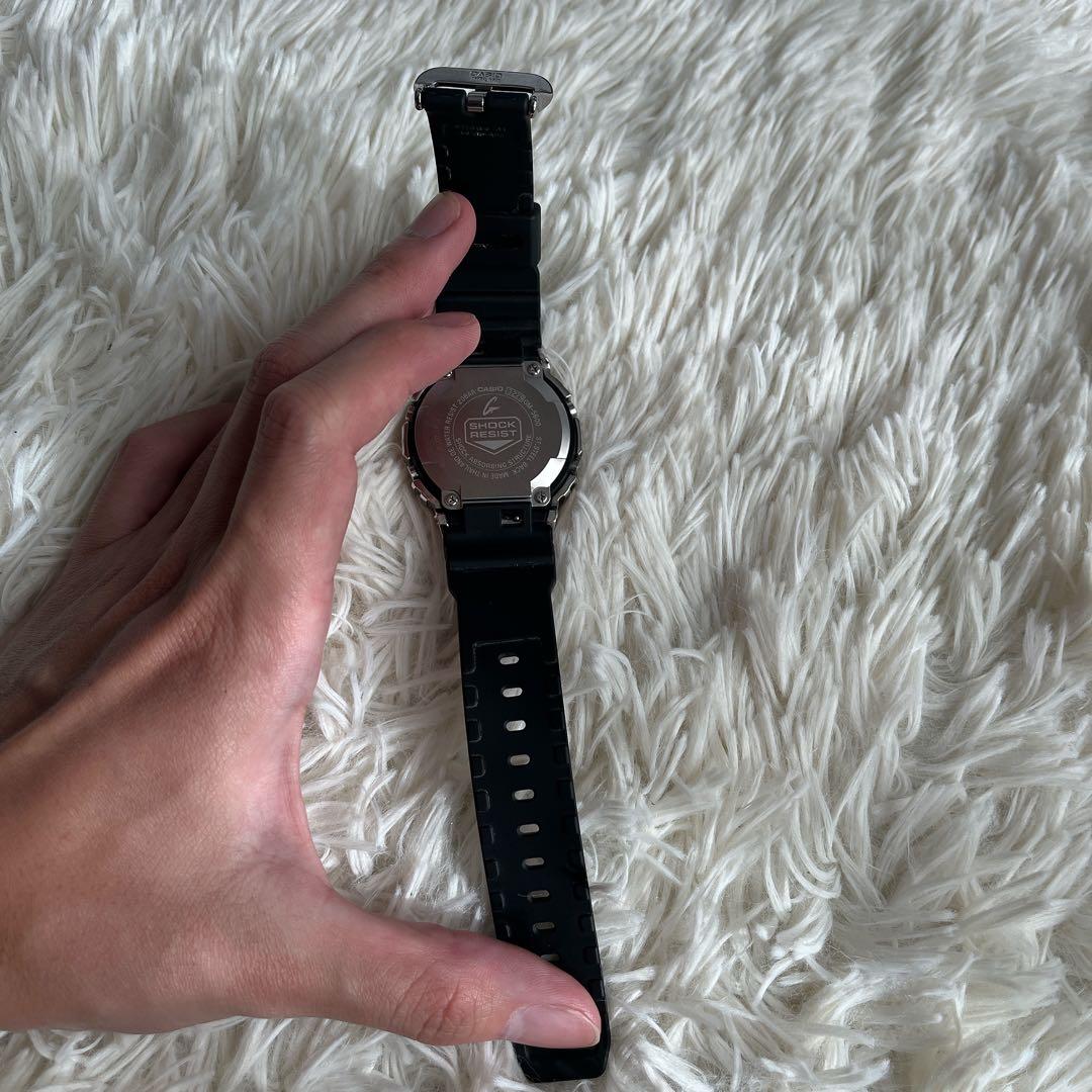 箱付き美品✨g-shock 5600 メタル　ブラック casio シルバー