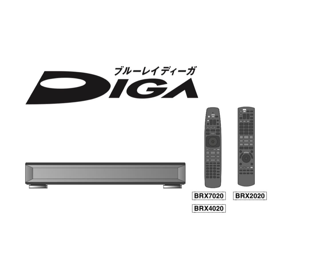 セット　Panasonic製　ブルーレイレコーダー 　 DMR-BRX4020