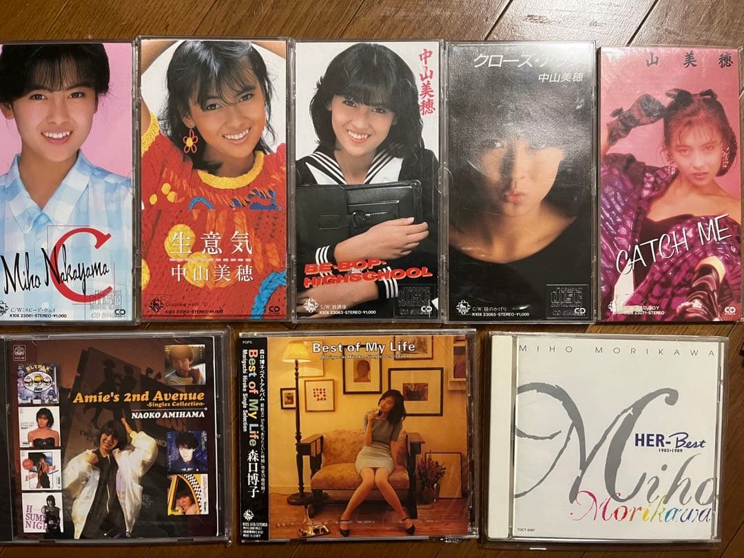 中山美穂　初期8cm 網浜直子ほか　85年組CDセット　おまけ8cm付き
