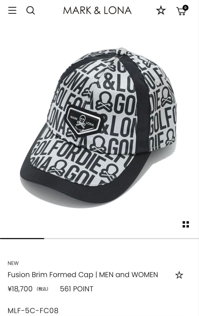 マークアンドロナ　キャップ