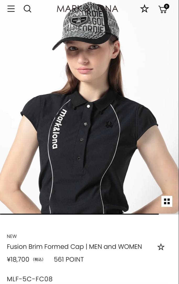 マークアンドロナ　キャップ