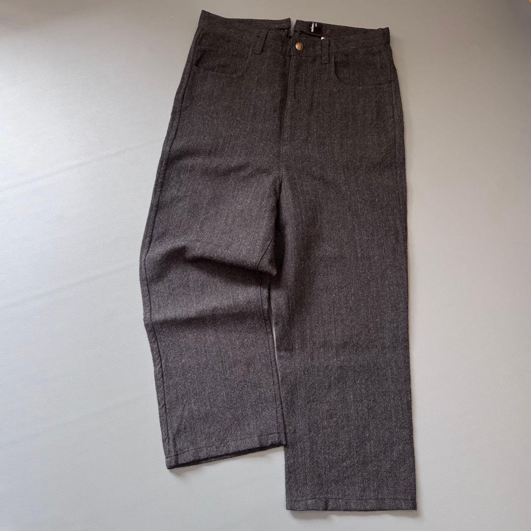 トリココムデギャルソン　ウール　ヘリンボーン　パンツ　ゆったり