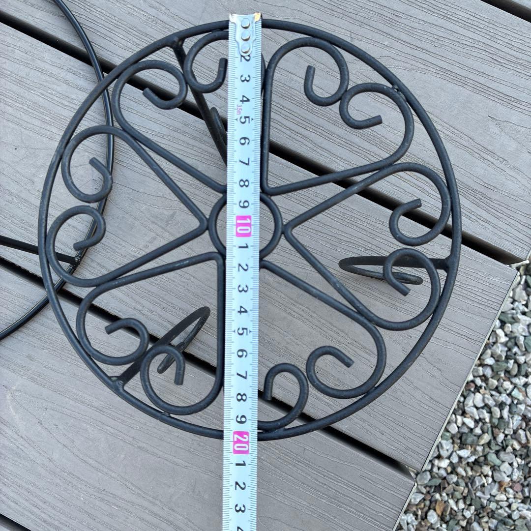 【玉もね様お取り置き】アイアン プランター台 葉のデザイン　4個セット