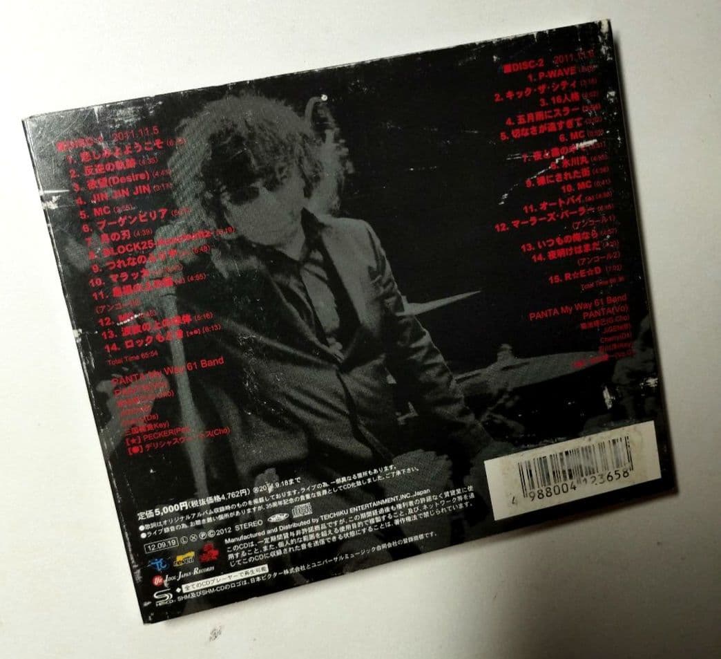 頭脳警察　PANTA　反逆の軌跡 CD2枚組