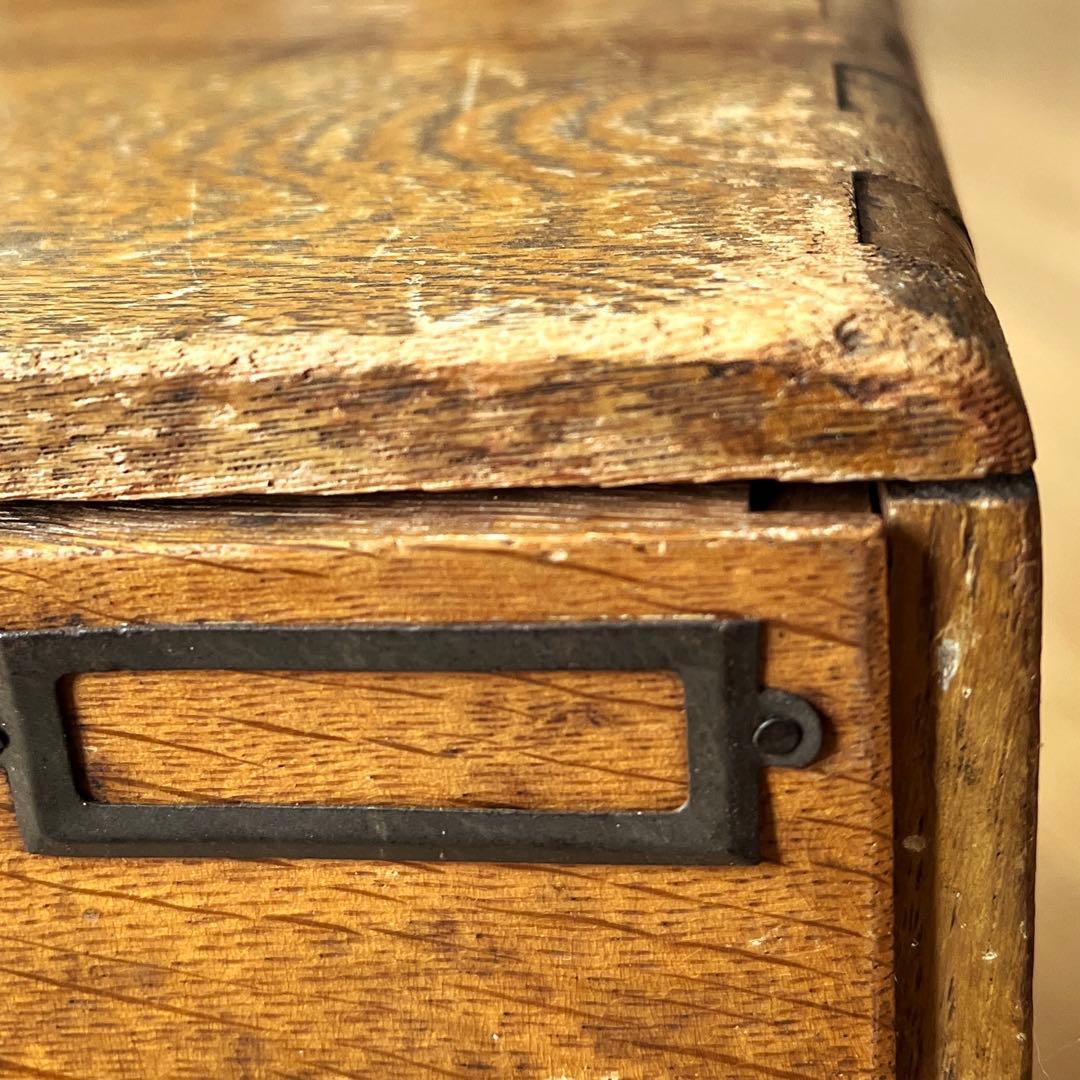 古道具　昭和レトロ　小引き出し　5杯　木製