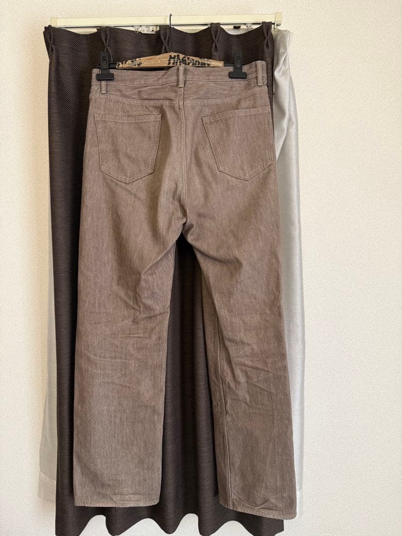 パンツ AURALEE HARD TWIST MOCHA BROWN DENIM