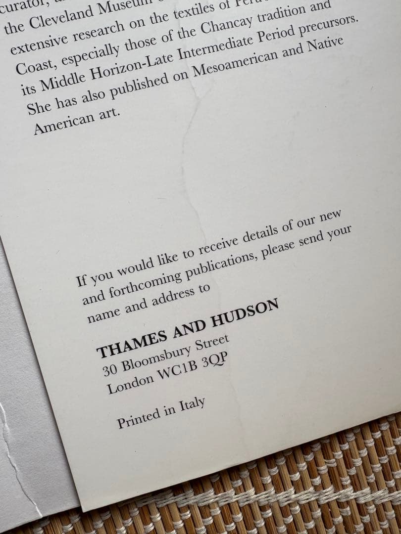 アート・デザイン・音楽 To Weave for the Sun Ancient Andean