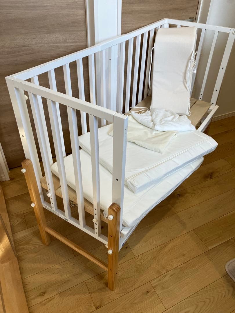 【そいねーるIII】ホワイト（マットレス・カバー・ベッドガード付き）