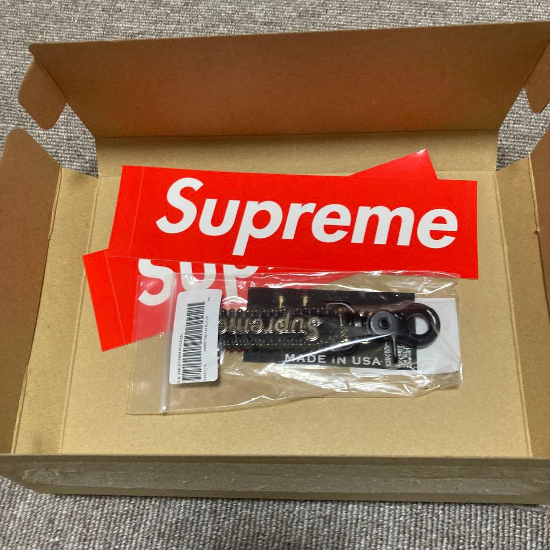 Supreme Simon Denim Keychain 黒