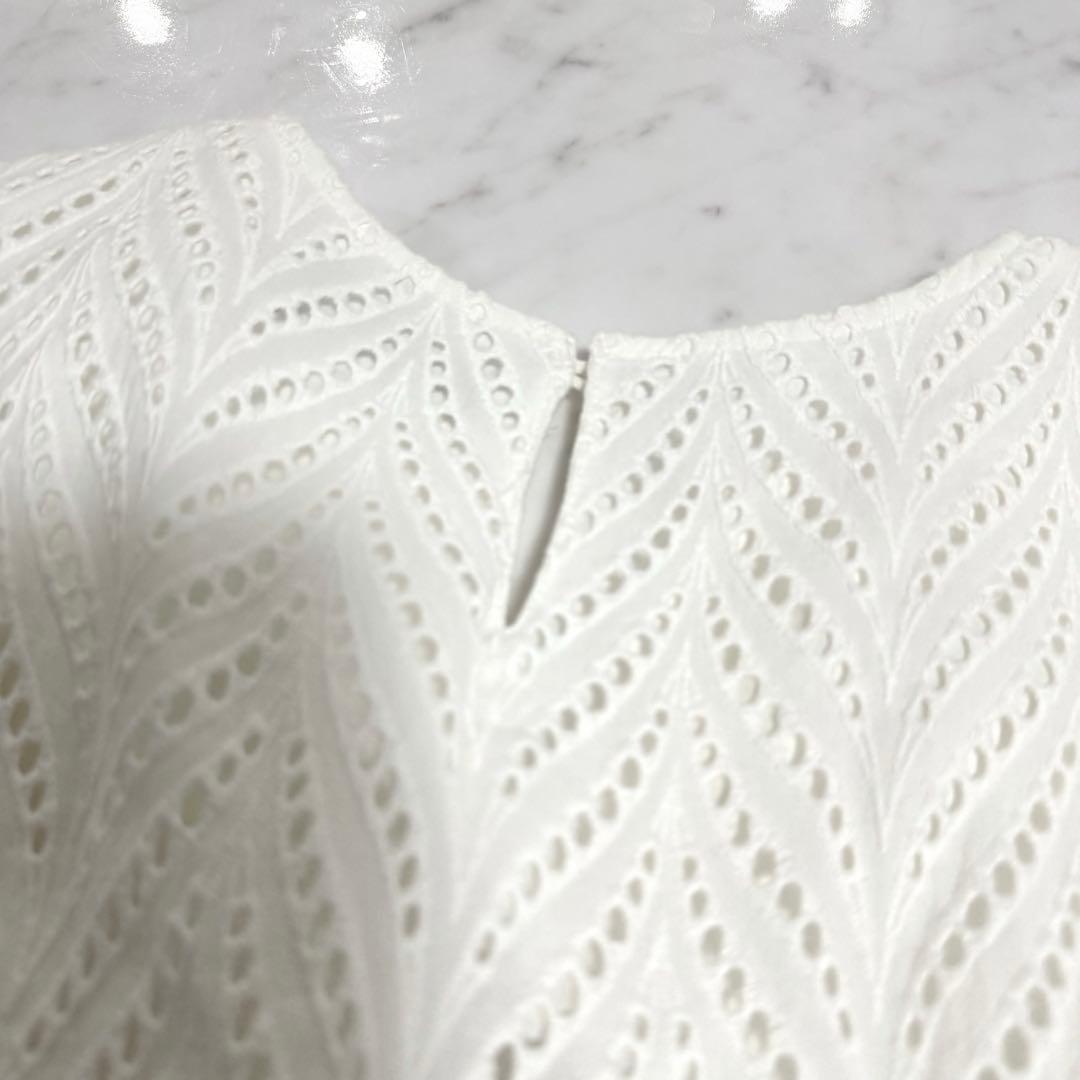 【美品】完売品✨️アニュアンス カットワークレースマキシワンピース 美ライン