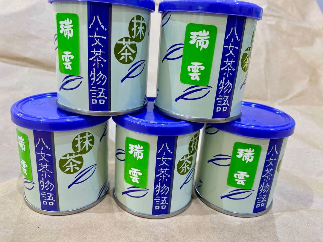 福岡八女　抹茶　吉田園　瑞雲　5缶セット