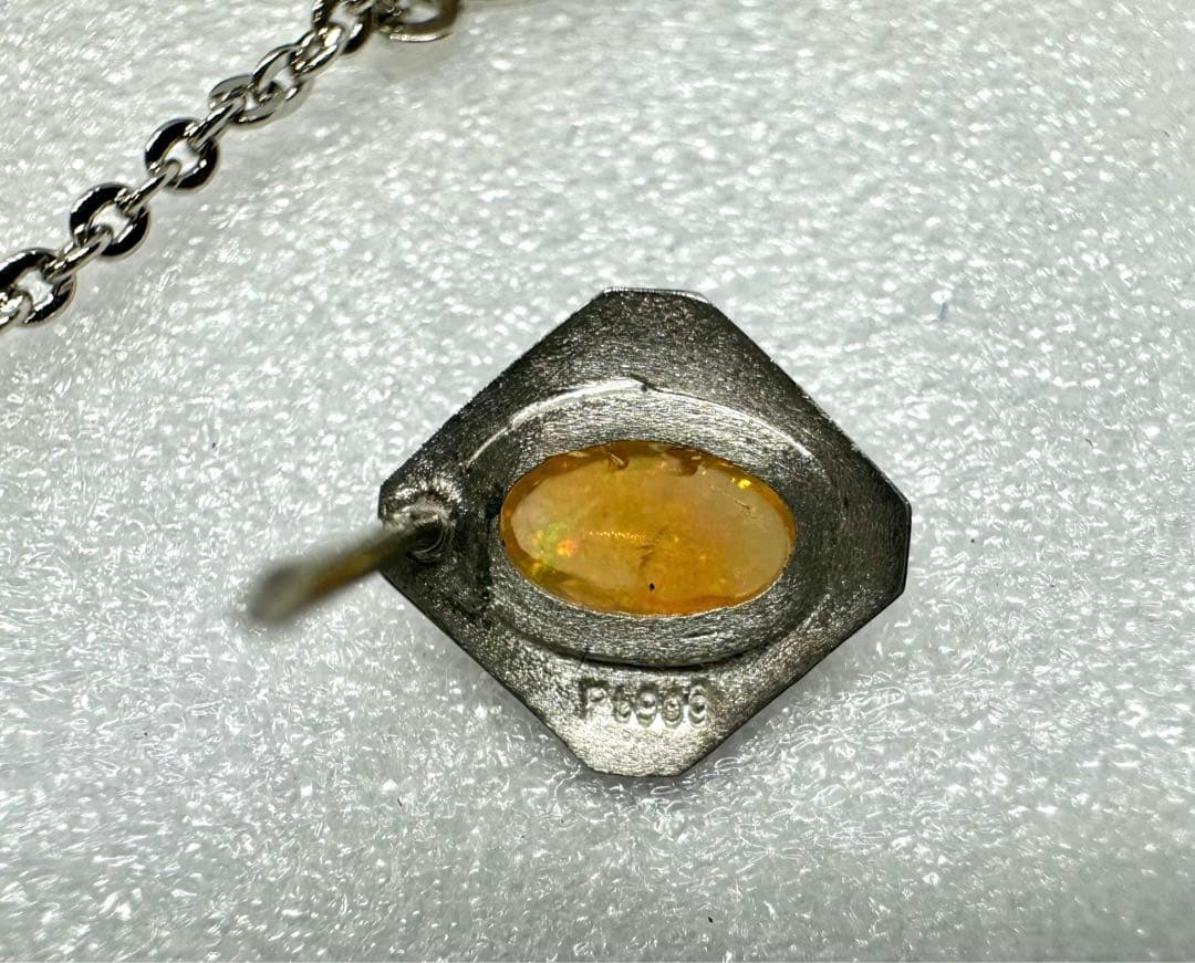 【美品★高級★希少】ファイヤーオパール　ネクタイピン　Pt900