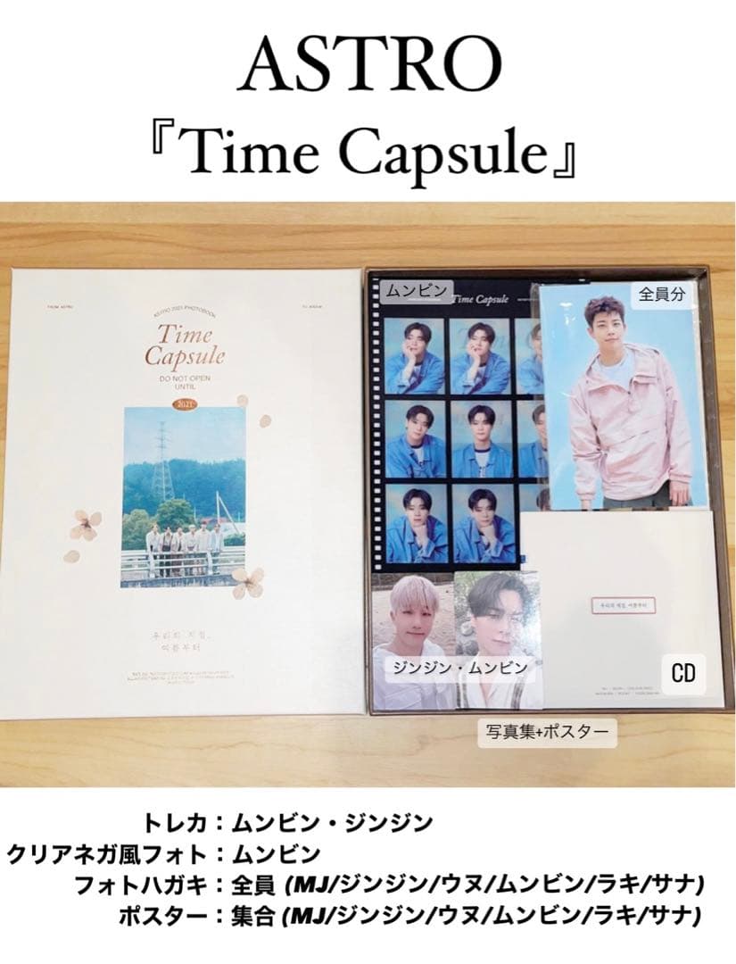 ASTRO「time capsule」MJ/ジンジン/ウヌ/ムンビン/ラキ/サナ