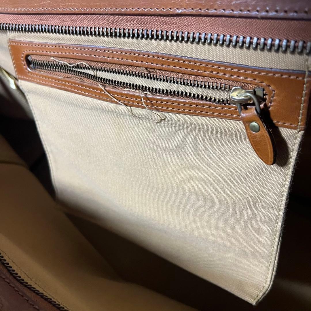 90s ポロラルフローレン サファリ ボストンバッグ キャンバス×レザー