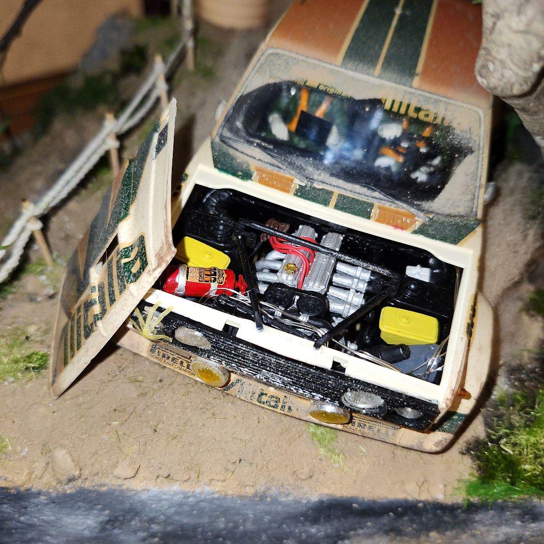 1/24　 フィアット　131　ラリー　ジオラマ