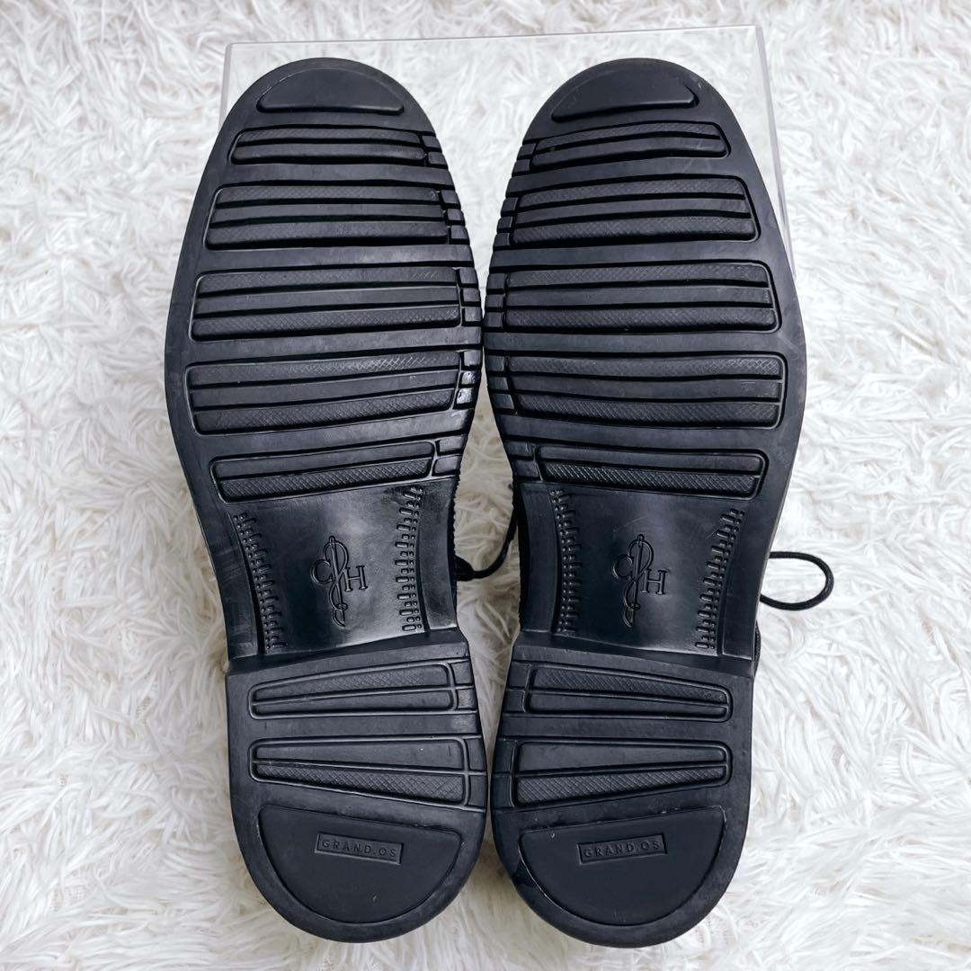 美品✨コールハーン ウイングチップ ブラック グランドオーエス スウェード