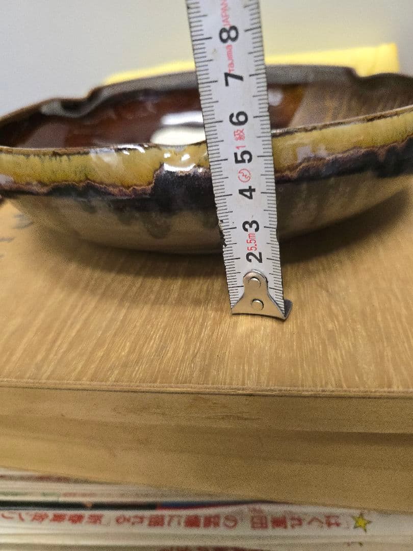 高取焼　雪山作　菓子器　茶道具