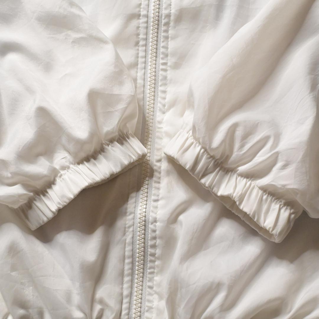 B*様 90s　ナイキ　企業ロゴ ナイロンジャケット　ホワイト　ブラック　白黒