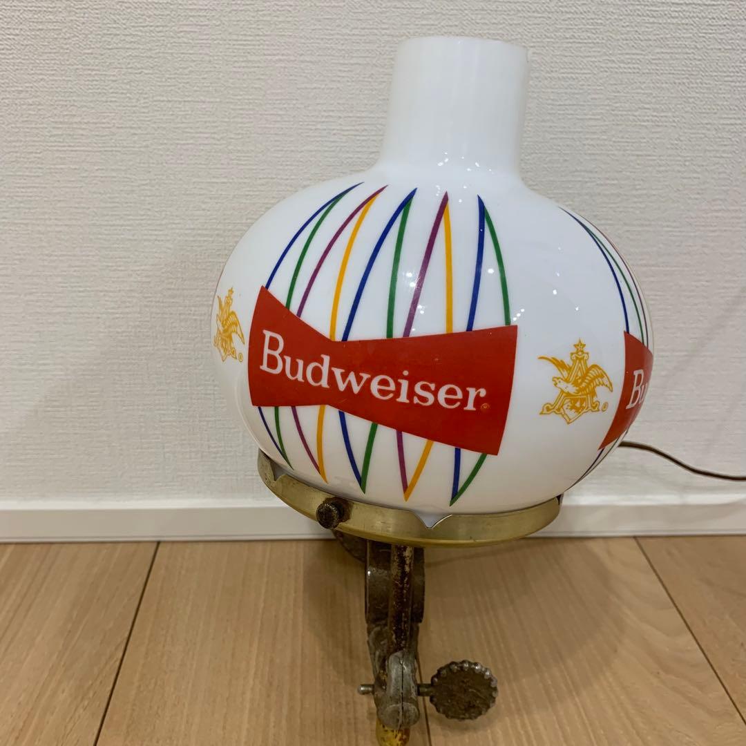 動作品 ビンテージ Budweiser ライトサイン バドワイザー 壁掛け照明