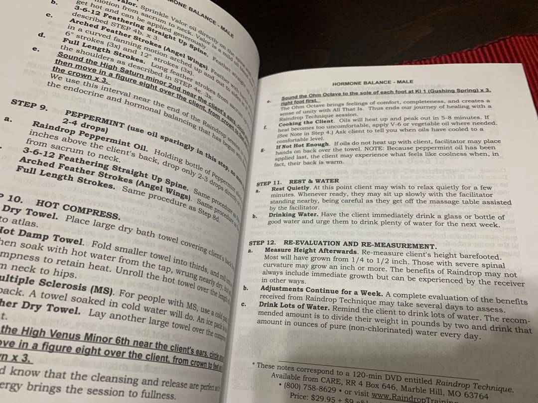 洋書 Vibrational Raindrop Technique