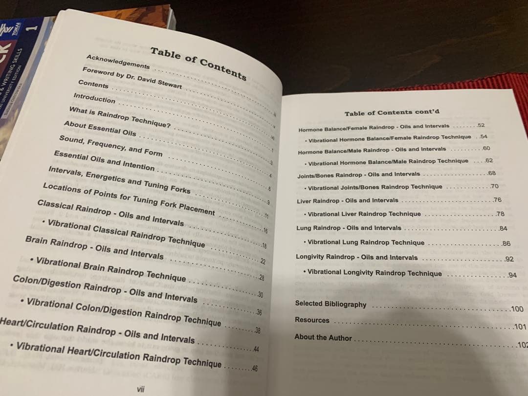 洋書 Vibrational Raindrop Technique