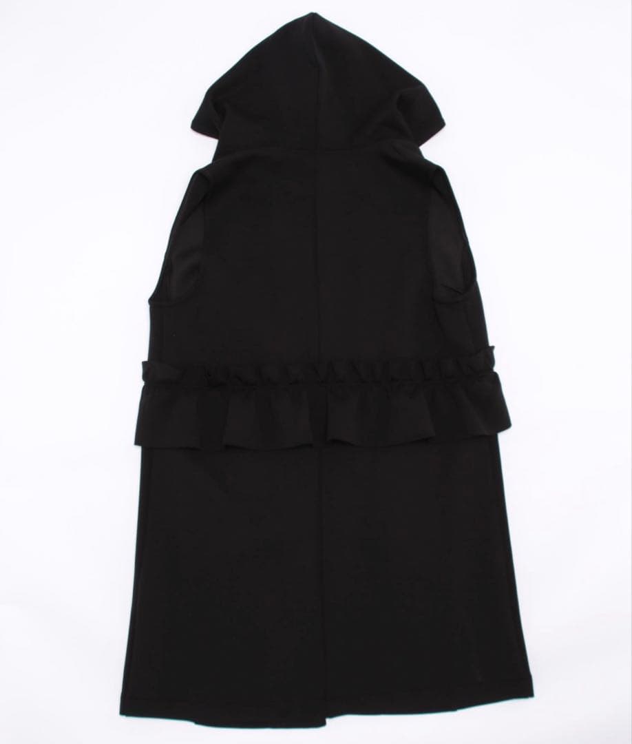 美品☆ローズティアラダンボールニットジレベスト黒大きいサイズ46