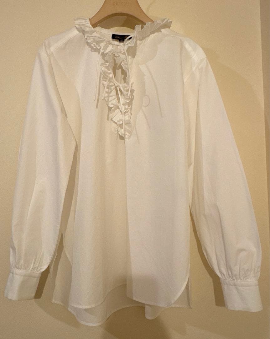 ドゥロワー drawer コットンドビータックプリーツブラウス