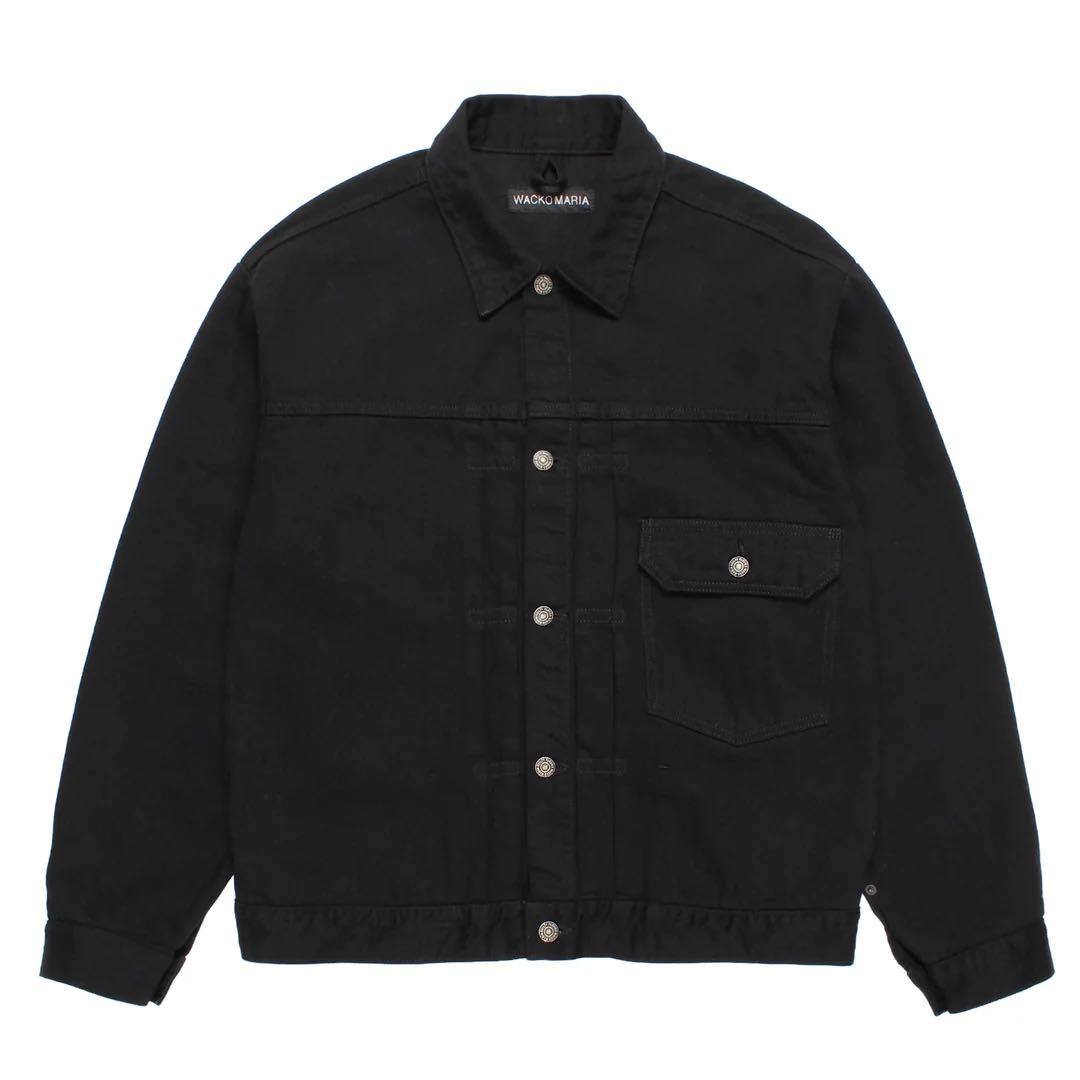 サイズS WACKO MARIA TRUCKER JACKET BLACK