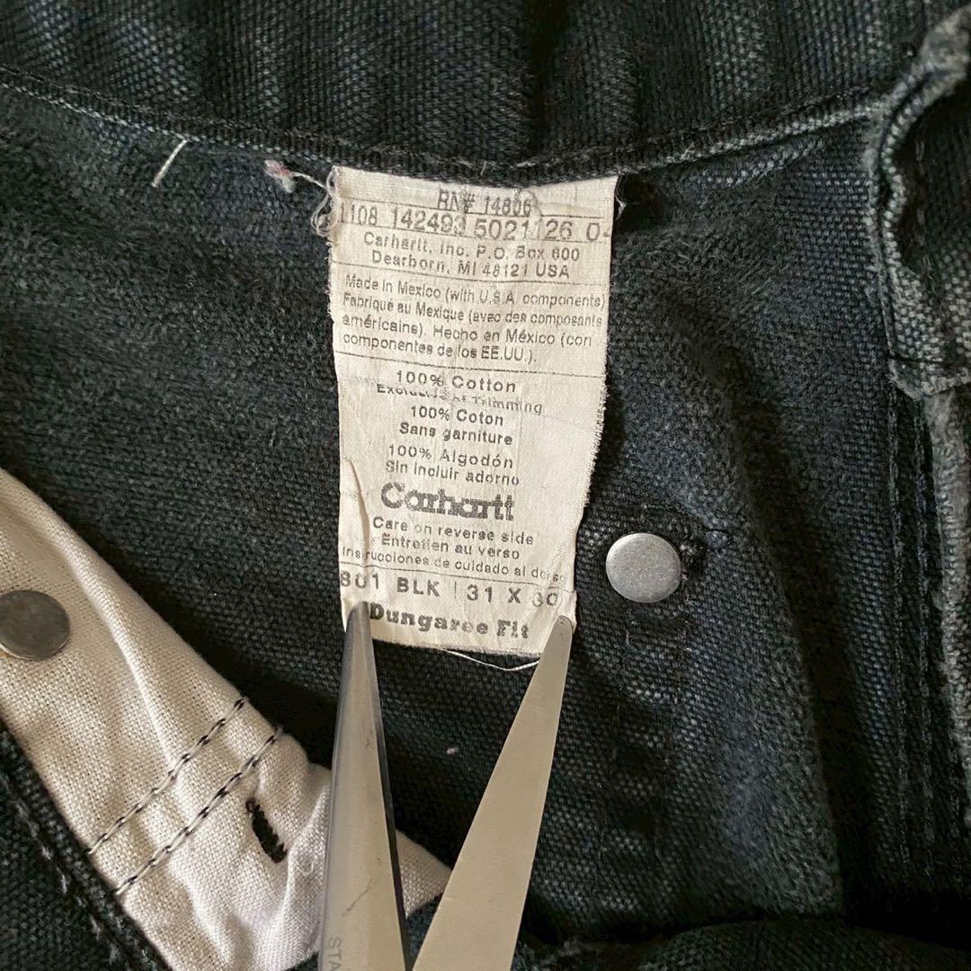 00s カーハート ダブルニーダックペインター ブラック 31×30