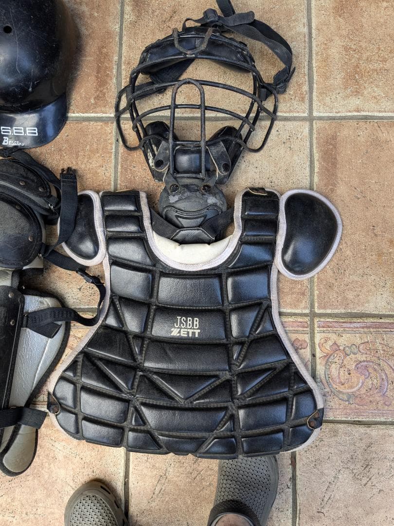 ZETT JSBB サイズ キャッチャー防具一式 軟式野球 道具バック