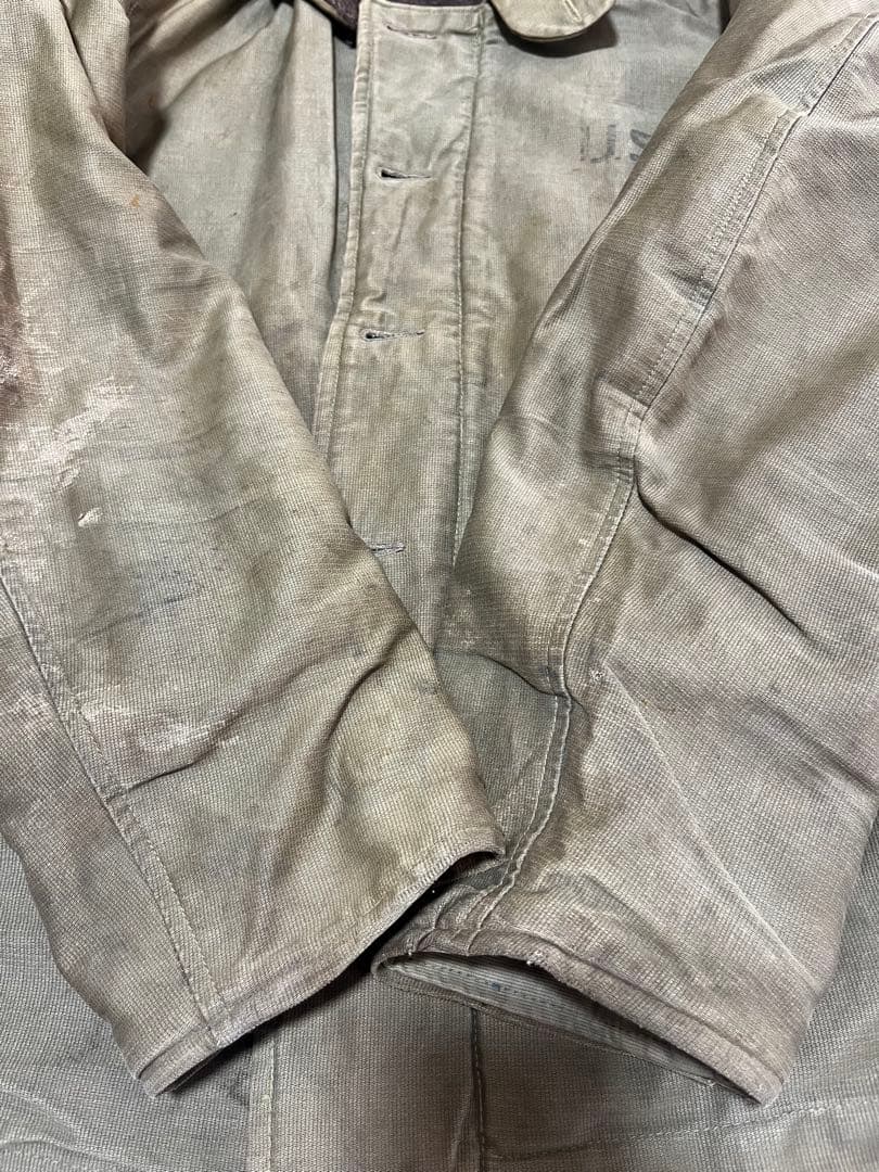 ゆ*ん様 40s USN N-1 デッキジャケット　ブルゾン　ミドル丈　ステンシ