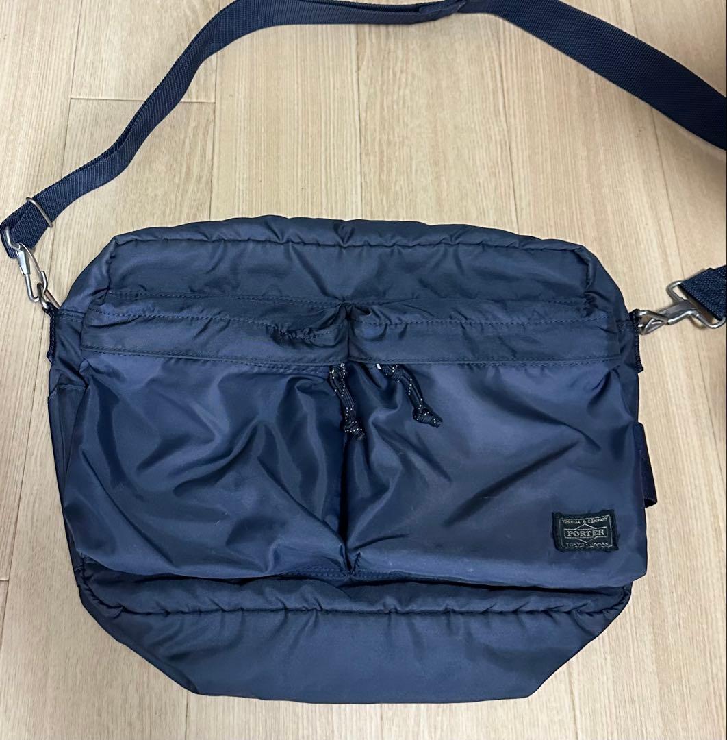 ポーター　フォース　ショルダーバッグ　ボディバッグ　ネイビー
