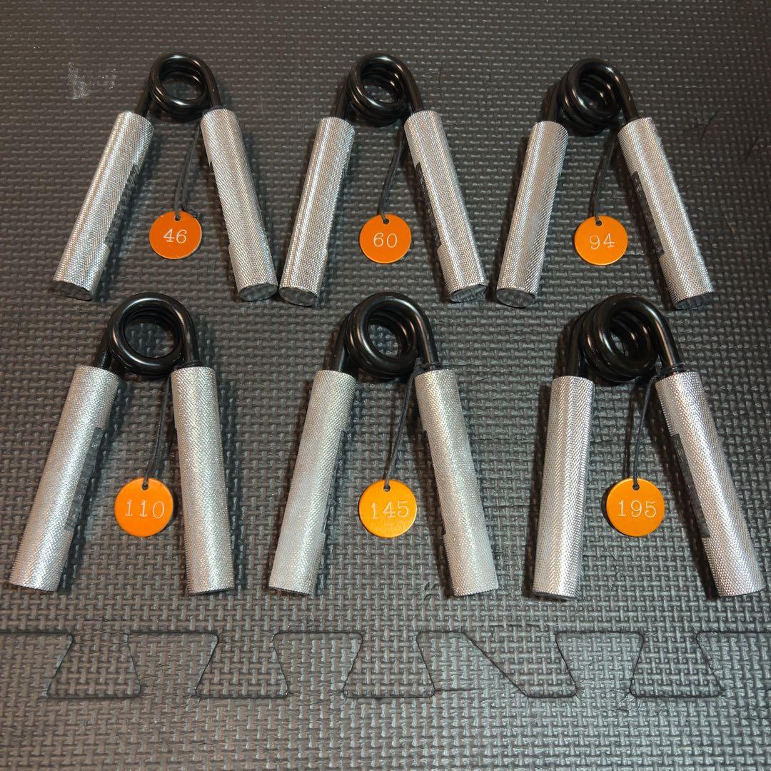 レーティング済み　HEAVY GRIP 6個セット ハンドグリッパー