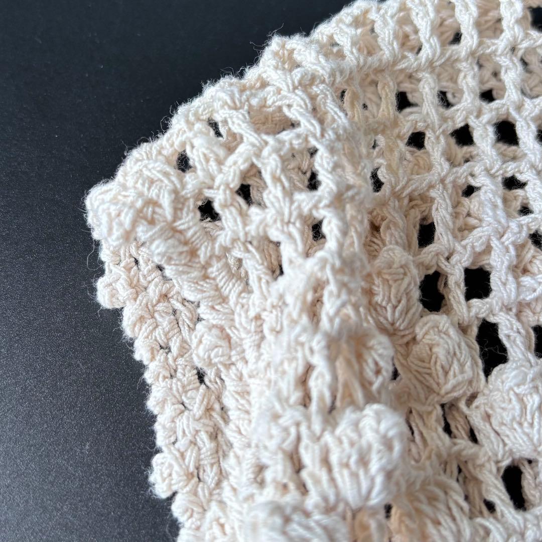 【定価42900円】unfil ハンドクロシェットジレ 手かぎ針編みベスト