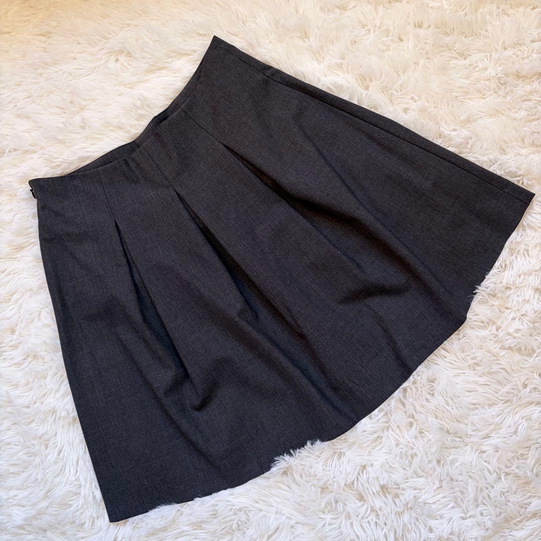 【極美品】 セオリー スーツ セットアップ 日本製 スカート Aライン グレー