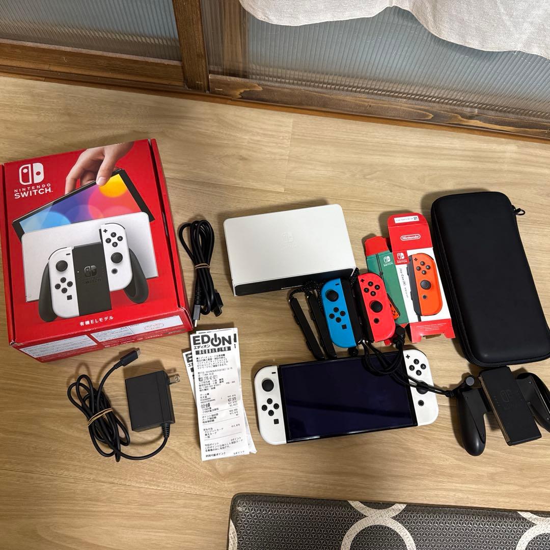 Nintendo Switch (有機EL) ホワイト 他ジョイコン付属品あり