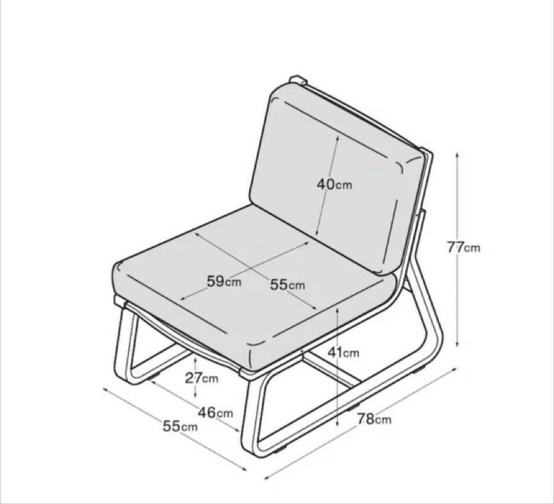 ■送料込■無印 リビングでもダイニングでもつかえるソファチェア 椅子 イス
