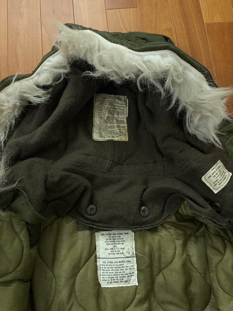 値引き不可実物デッドストック米軍 M-65 70-80年代フィッシュテール フル