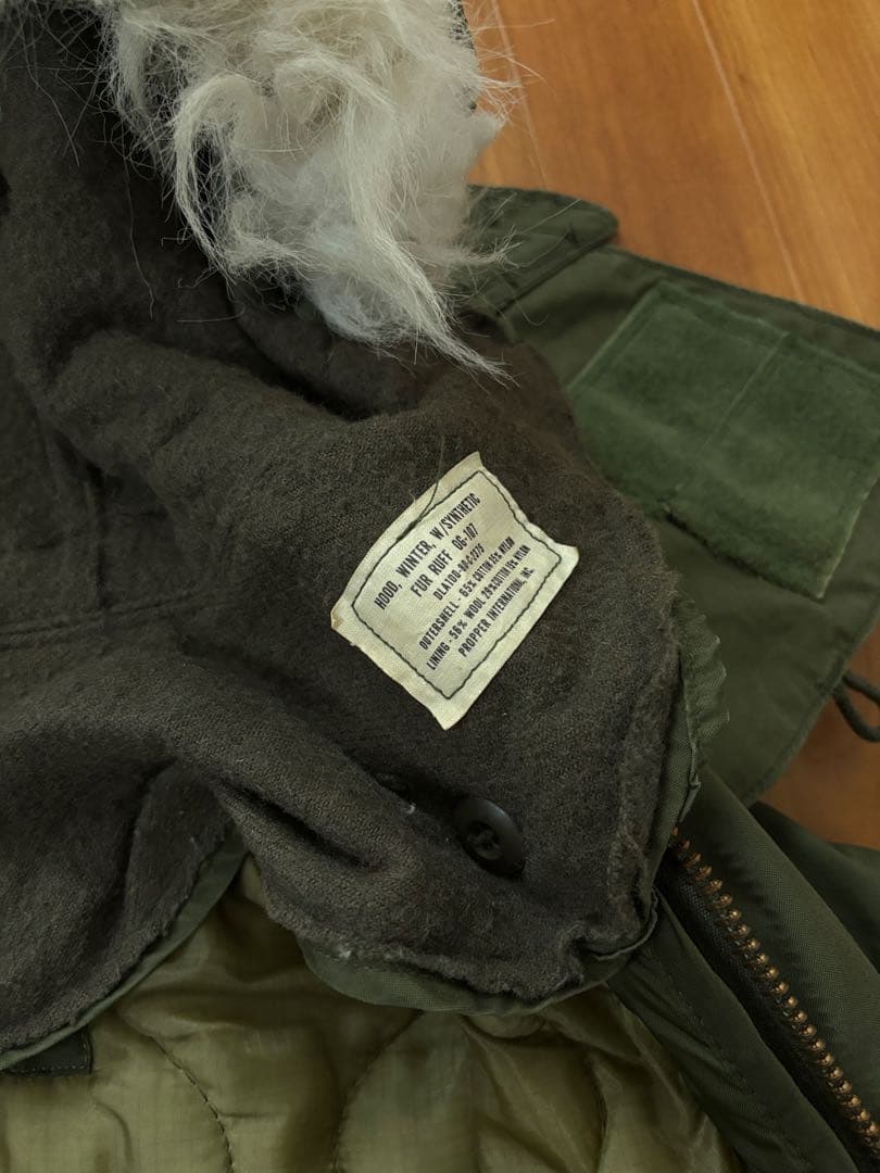 値引き不可実物デッドストック米軍 M-65 70-80年代フィッシュテール フル