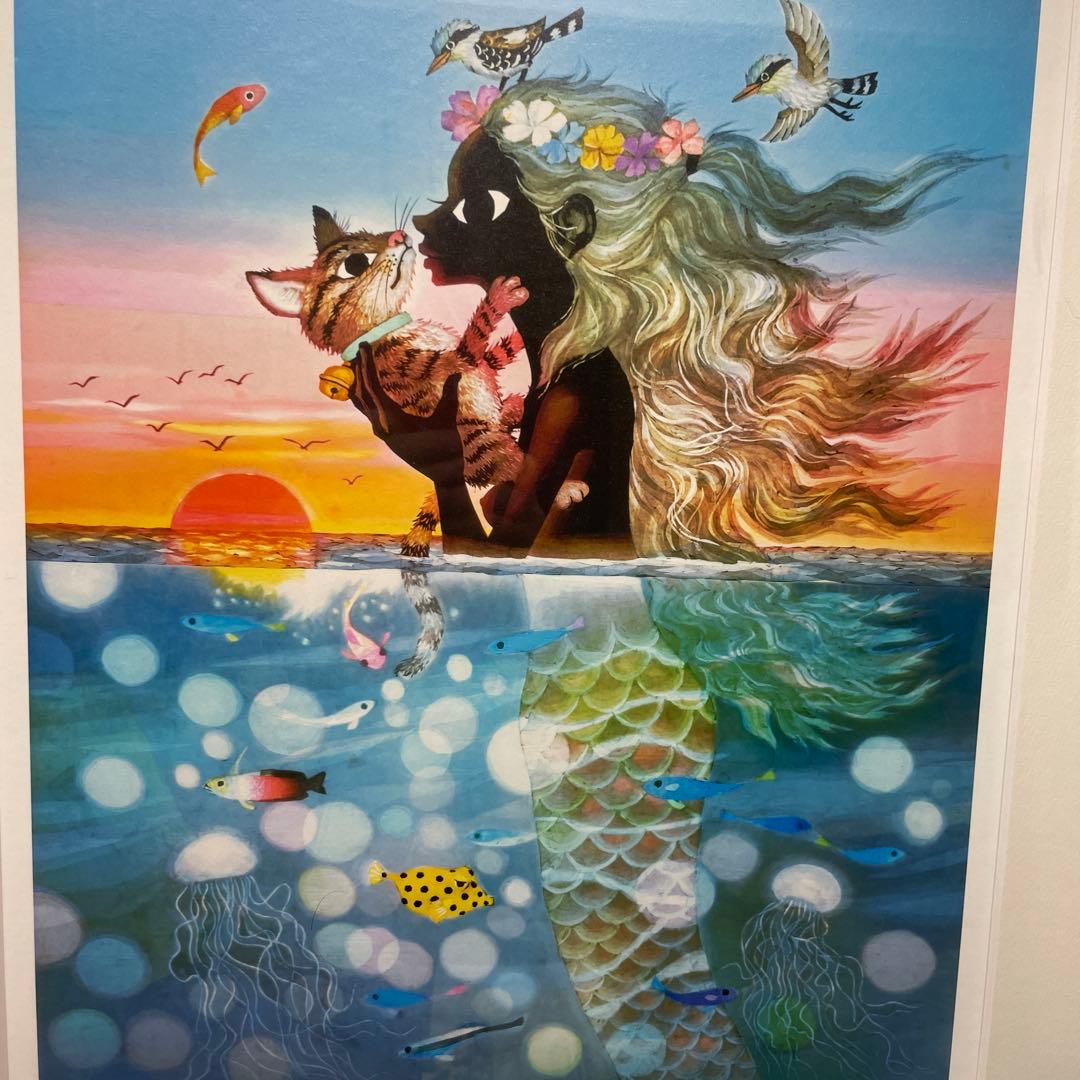 Seiji Fujishiro アート作品 夕日の中の愛の奇跡￼