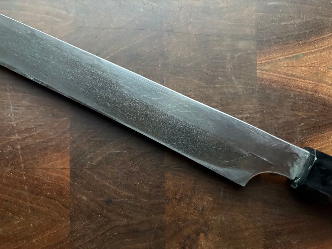 重房　霞　柳刃　270mm 9寸　包丁　和包丁　会津　黒檀　八角柄